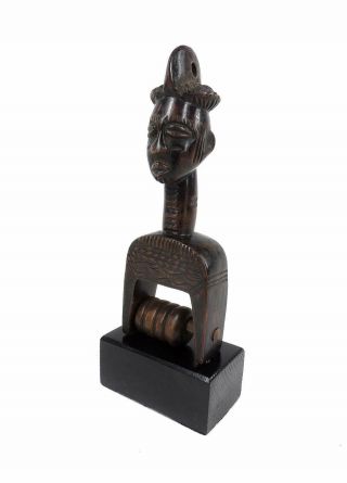 Baule Figural Heddle Pulley Ivory Coast African Art Was $95.  00