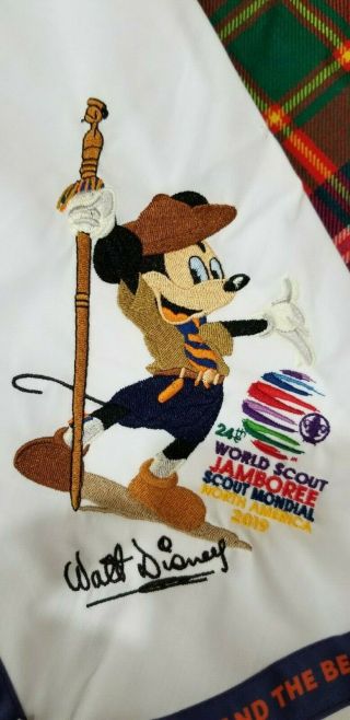2019 24th World Scout Jamboree Shows Disney Neckerchief 3