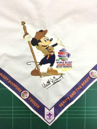 2019 24th World Scout Jamboree Shows Disney Neckerchief 5