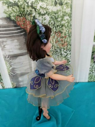 Vintage 50 ' s Style Doll Ballerina Dress Outfit Green/Blue fits 18 