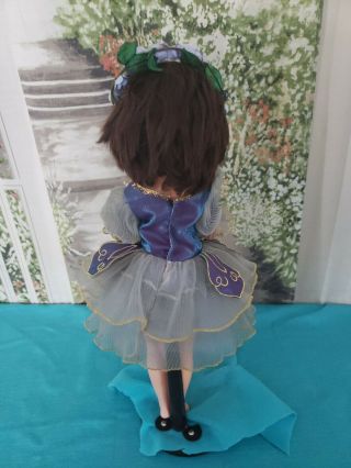 Vintage 50 ' s Style Doll Ballerina Dress Outfit Green/Blue fits 18 