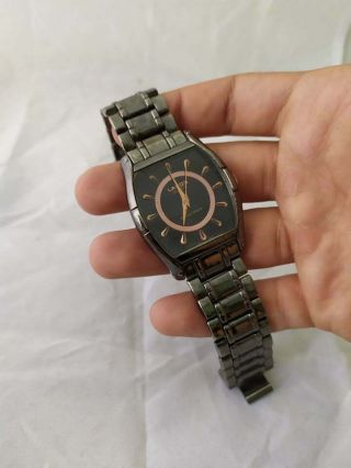 Laros Mens Vintage Quartz Wrist Watch Stainless Steel