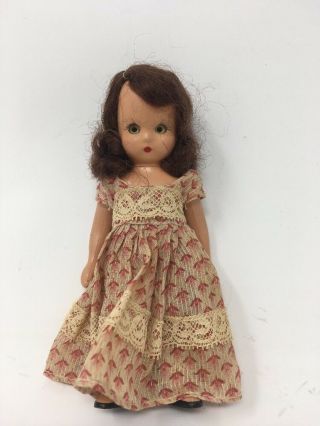 Nancy Ann Storybook Doll W/ Sleepy Eyes Sunhat Dress And Pants
