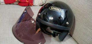 1987 Vintage Shoei Open Face Helmet With Gran Prix Tined Shields Snell / Dot
