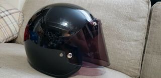 1987 Vintage Shoei Open Face Helmet with Gran Prix tined Shields Snell / DOT 2