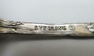 Antique Sterling Souvenir Spoon Indian on Handle,  Cawston Ostrich Farm in Bowl 8