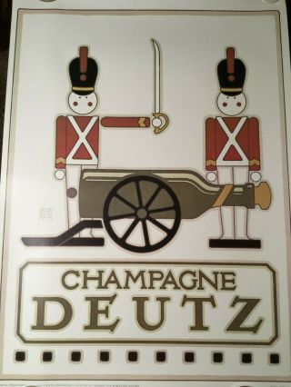 David Lance Goines Vintage Art - Champagne Deutz - Portal Publications 1977 4