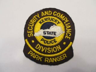 Kentucky State Conservation Parks Police Warden Patch Old Cheese Cloth No Trim