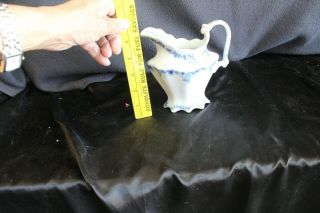 Antique Flow Blue Small Pitcher Wh Grindely England