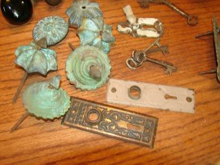 Antique Vintage Locks,  Plates,  Keys,  hardware Assemblage or Altered Art 3
