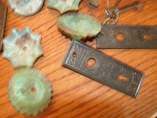 Antique Vintage Locks,  Plates,  Keys,  hardware Assemblage or Altered Art 4