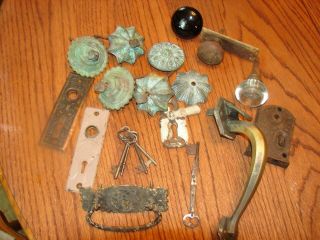 Antique Vintage Locks,  Plates,  Keys,  hardware Assemblage or Altered Art 5