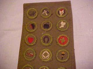 Boy Scout Eagle Medal and merit badge sash w/40 MB plus other ranks 2