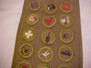 Boy Scout Eagle Medal and merit badge sash w/40 MB plus other ranks 4