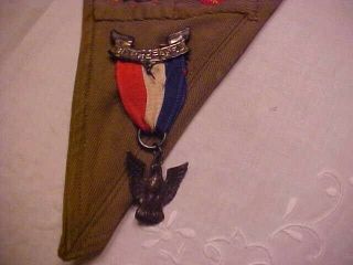 Boy Scout Eagle Medal and merit badge sash w/40 MB plus other ranks 7