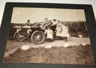 Rare Antique Automobile Harwoods Family African American Gent Cabinet Photo
