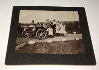 Rare Antique Automobile Harwoods Family African American Gent Cabinet Photo 2