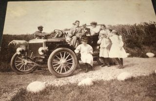 Rare Antique Automobile Harwoods Family African American Gent Cabinet Photo 3