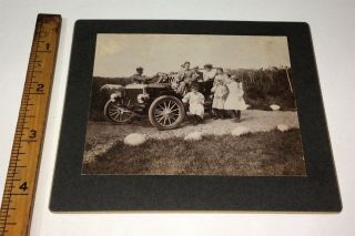 Rare Antique Automobile Harwoods Family African American Gent Cabinet Photo 7