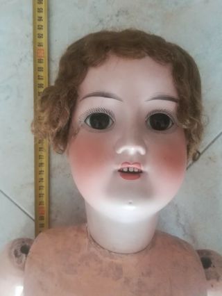 Antique Italian Bisque Doll Furga 900 Big 90 Cm