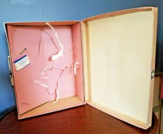 Vintage 1950s Tiny Tears Doll Pink Carrying Case With Ivory Soap