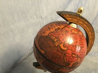 Zoffoli Antique Map Revolving Desk Globe on Stand 3