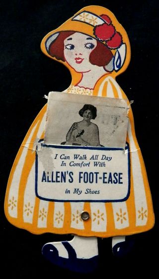 Advertising & Walking Paper Doll 1922 Allen 