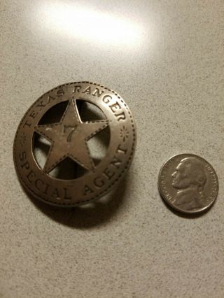 Texas Rangers Badge marked sterling 4
