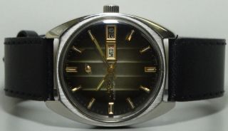 Vintage Enicar Automatic Day Date Swiss Made Wrist Watch S946 Old Antique