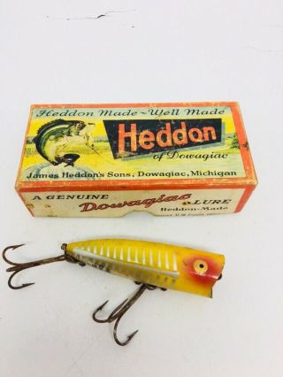 Vintage Heddon Chugger Spook Fishing Lure
