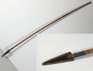 1880s Native American Blackfeet Indian Arrow With Hand Forged Iron Point