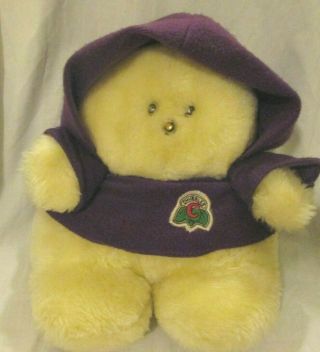 Vintage 1985 Animal Fair Chubbles Purple Cloak Lights Up Stuffed Animal Plush