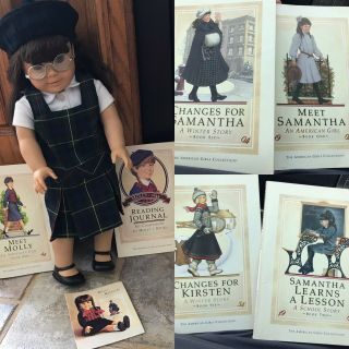 Vintage Pleasant Company American Girl Molly Doll Books School Girl Samantha