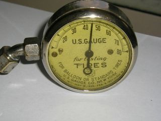 American Made Antique Us Tire Gauge Vintage Display Part For Chevy Ford Pontiac