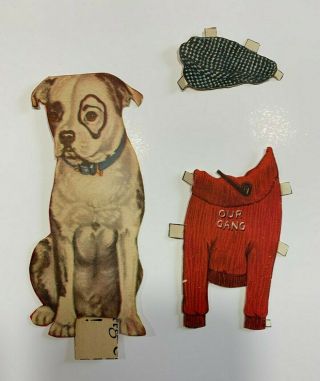 SALE: RARE 30s Antique Vintage Little Rascals Our Gang Paper Dolls Petey Dog 4
