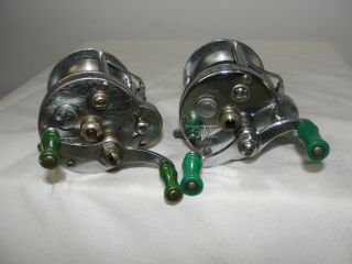 2 Vintage Pflueger Akron No.  1893 Fishing Reels Made In U.  S.  A.