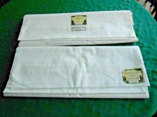 2 Antique Cotton Sheets,  White  Everglad  Brand In,  Circa1940