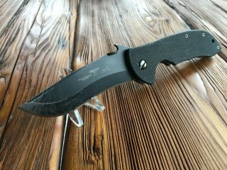 Emerson Commander Bt Knife W/ Wave (4 " Black Plain)