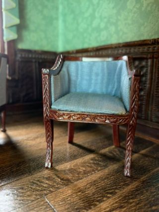 Miniature Dollhouse 1980s Early Fantastic Merchandise French Empire Chair