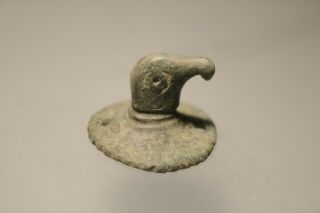 Ancient Viking Scandinavian Bronze Amulet Raven 8 - 10th Century Ad.