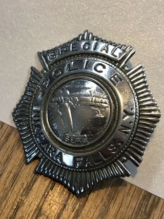 Vintage Obsolete Niagara Falls Special Police Badge