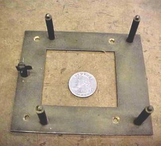 Antique Vienna Clock Movement Mounting Plate