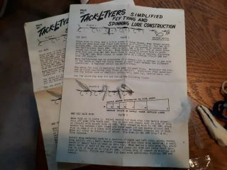 Vintage Fly Tying Kit,  Tack - L - Tyers,  Dated 1946. ,  much 2