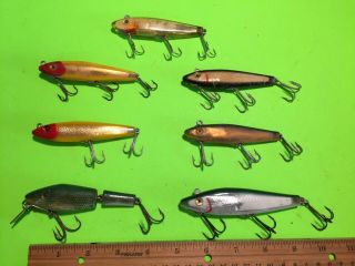7 Vintage L&s Lures - Large Jointed L&s,  6 Others