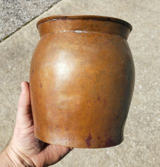 Antique 4 Copper Beer Mug Tankard Tavern Pitcher Handmade AAFA Primitive Decor 2
