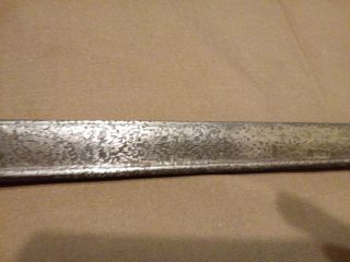 Old Antique Damascus steel Sword Sabre Blade 6