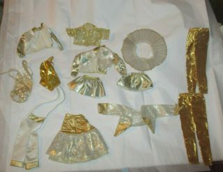 Superstar Era 1980 Vintage Barbie Mattel Golden Dream & Other Gold Box Outfits
