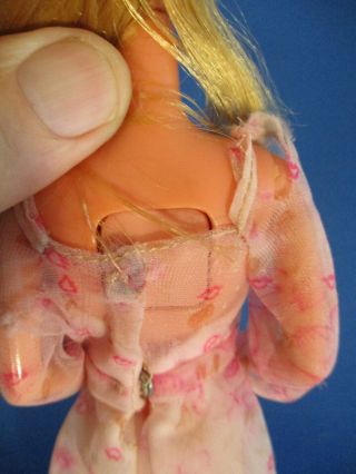 Mattel Vintage 1978 Kissing Barbie Doll in Pink Organza Dress 3