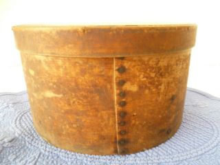 Antique Primitive Maple Wood Round Bentwood Pantry Cheese Box Shaker
