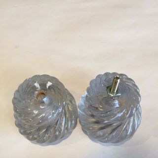 Set Of 2 Antique Clear Glass Knobs Glass Drawer Pulls - 1 3/4” 63 5